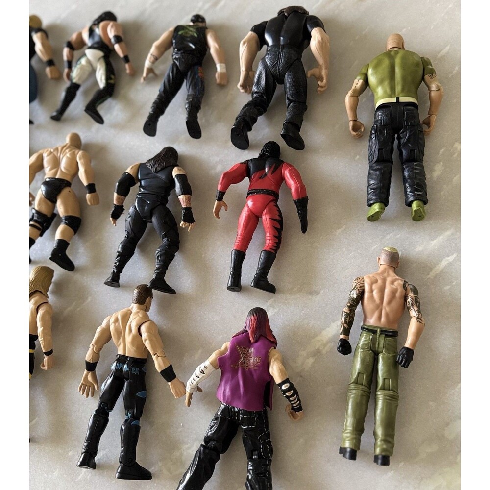 Lot WWE WWF Wrestling Action Figures Triple H+  Superstars Jakks Mattel Bundle - Picture 9 of 9